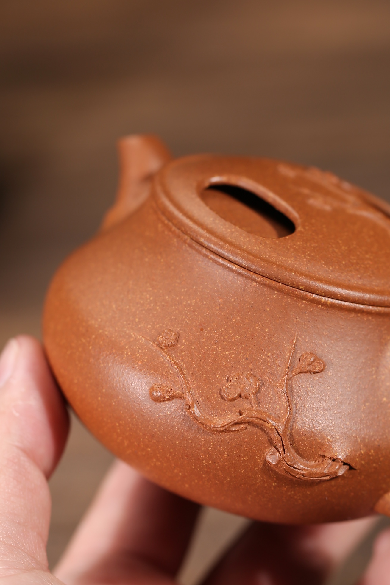 the "Fragrance", Yixing Purple Clay (Zisha) Teapot, Handmade Kung Fu Teapot 200ml