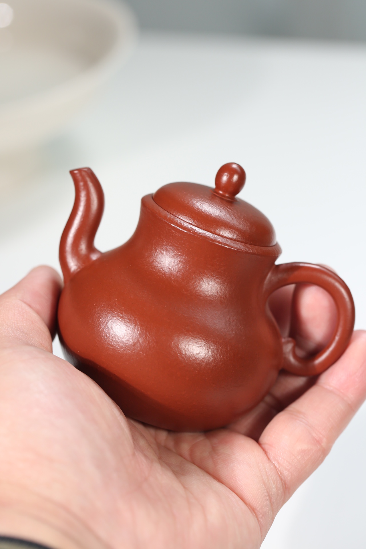 the" Calabash", Yixing Purple Clay (Zisha) Teapot, Handmade Gongfu Tea 120ml