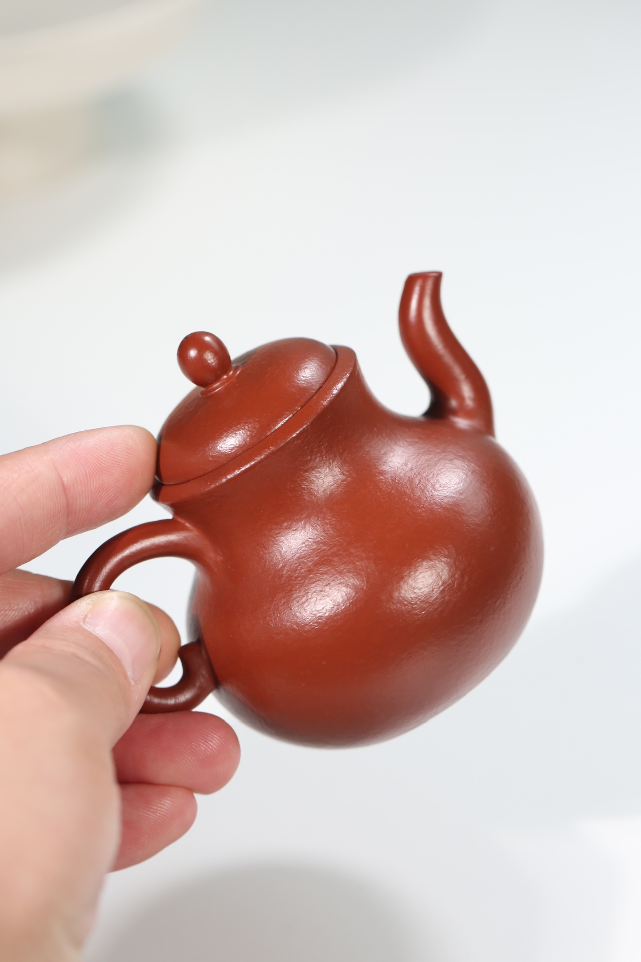 the" Calabash", Yixing Purple Clay (Zisha) Teapot, Handmade Gongfu Tea 120ml