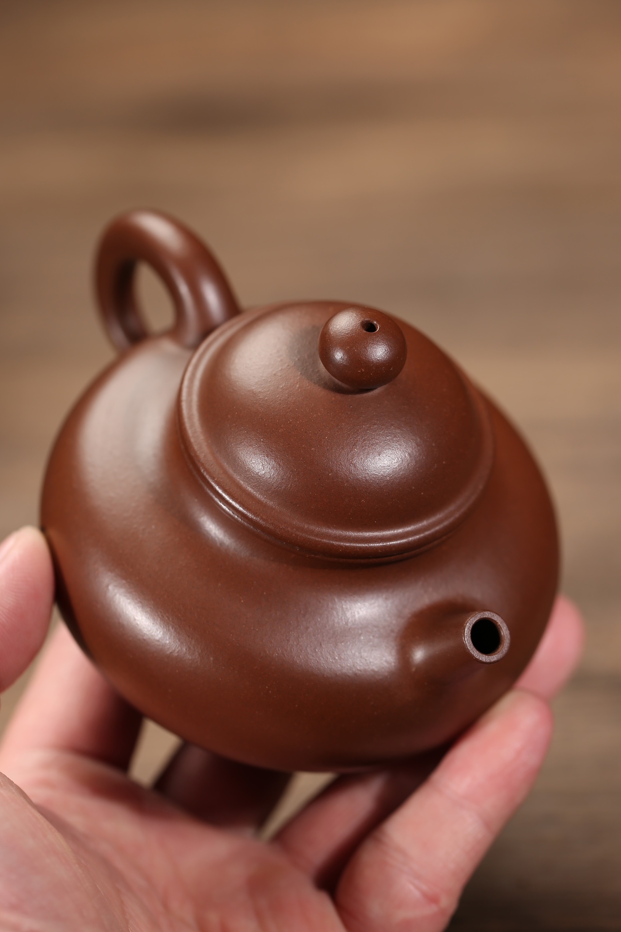 the "Sky", Yixing Purple Clay (Zisha) Teapot, Handmade Gongfu Tea 220ml 