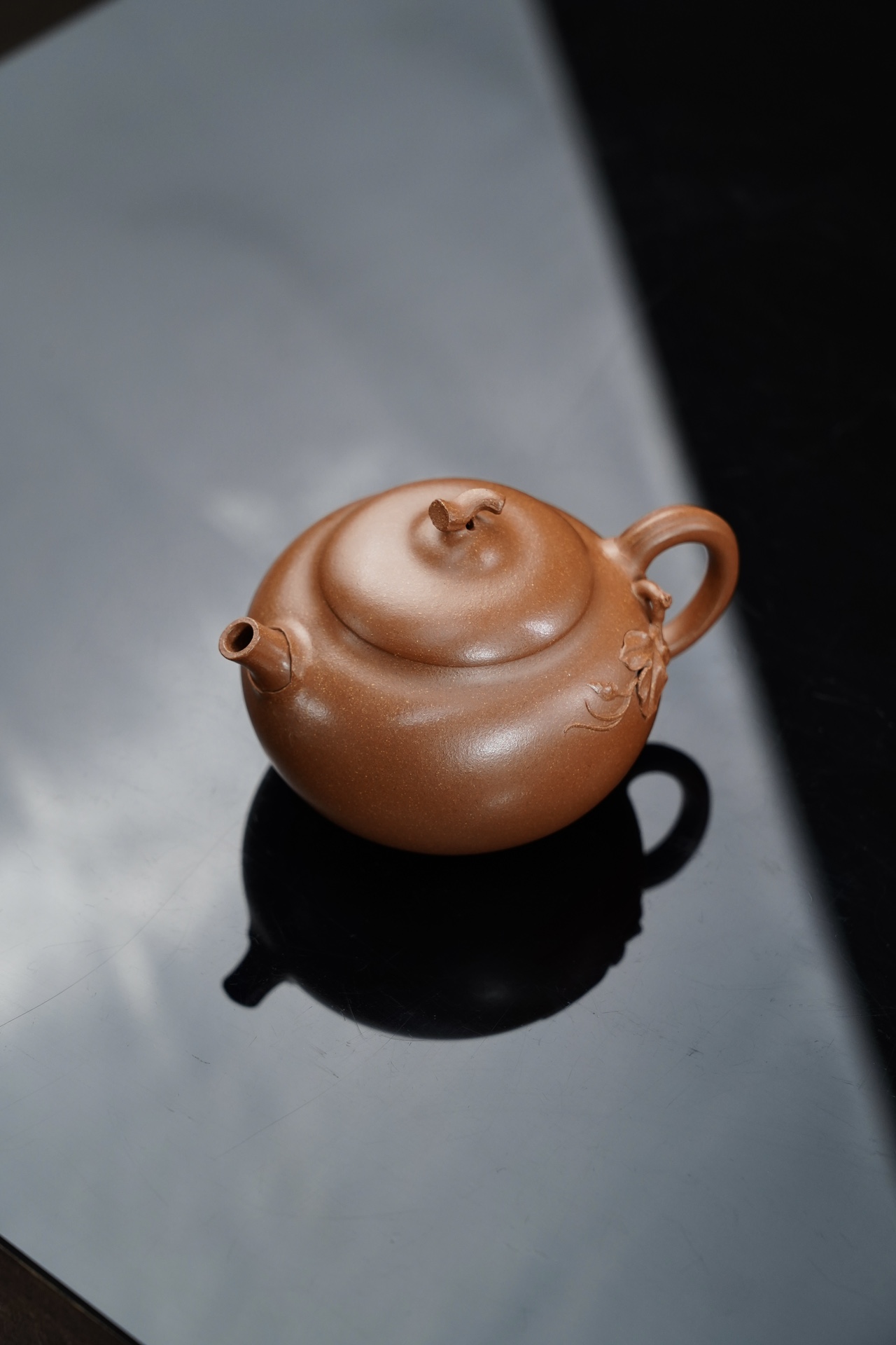the "Fu Lu", Yixing Purple Clay (Zisha) Teapot 150ml