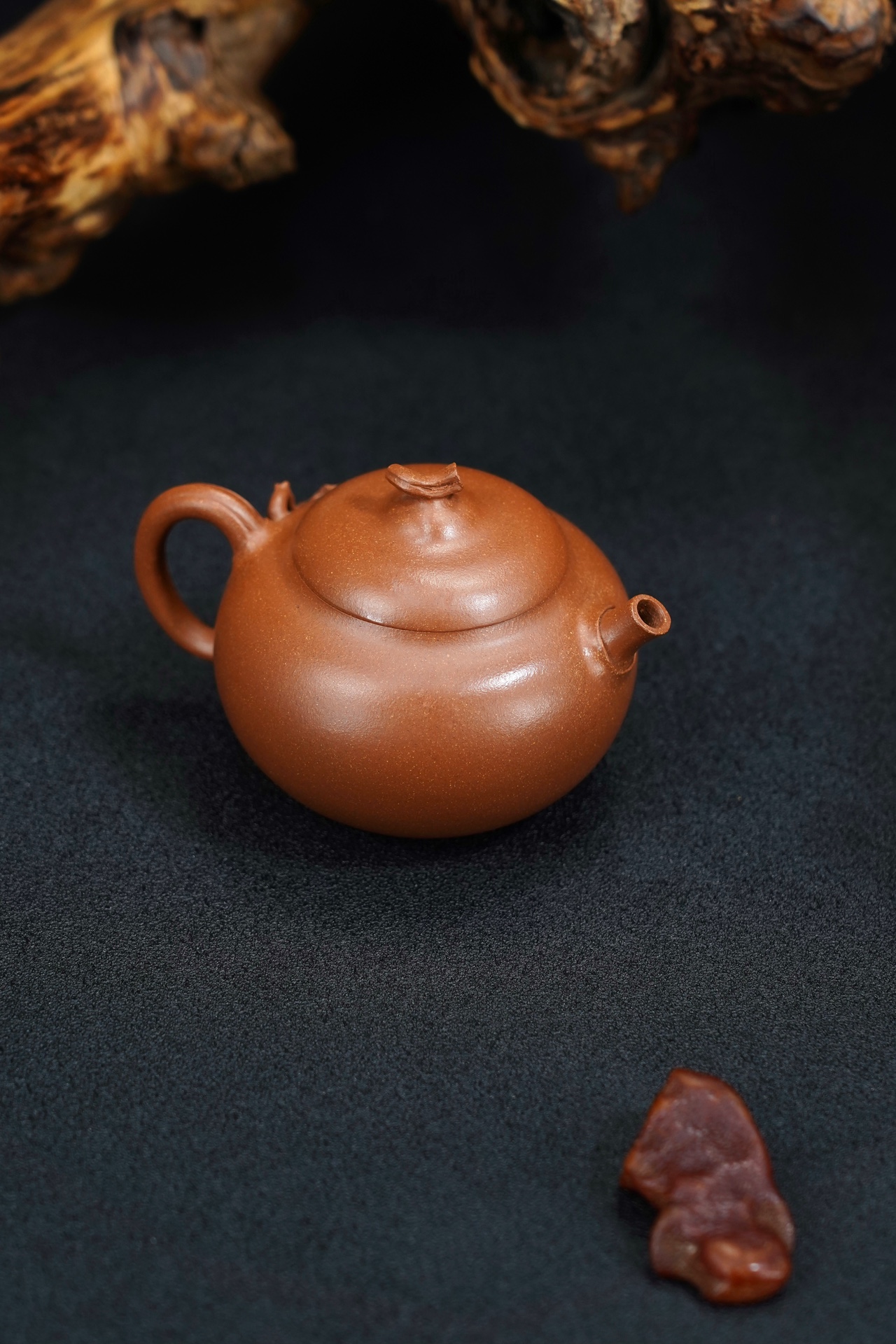 the "Fu Lu", Yixing Purple Clay (Zisha) Teapot 150ml