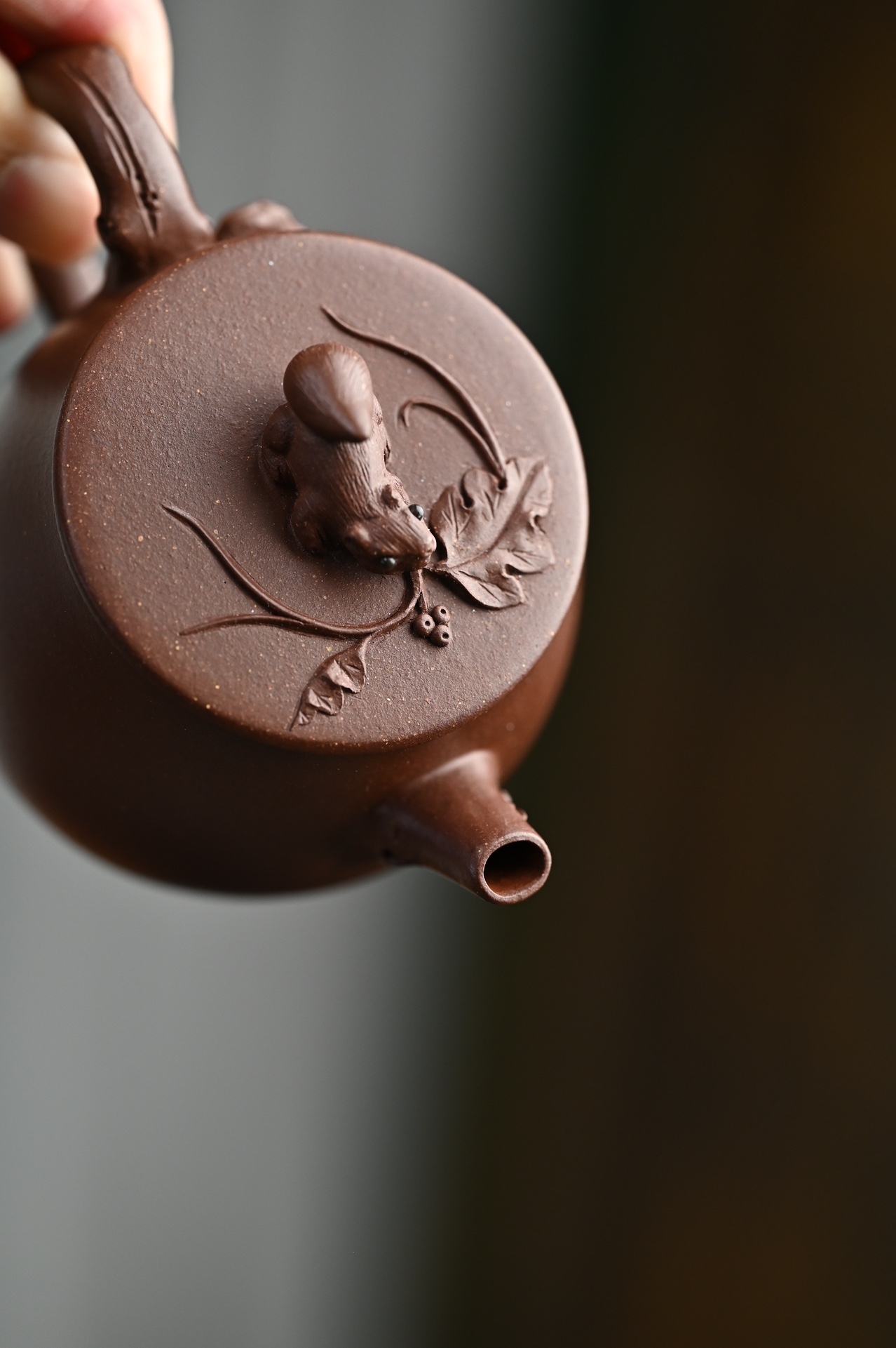 the "Squirrel", Yixing Purple Clay (Zisha) Teapot 150ml
