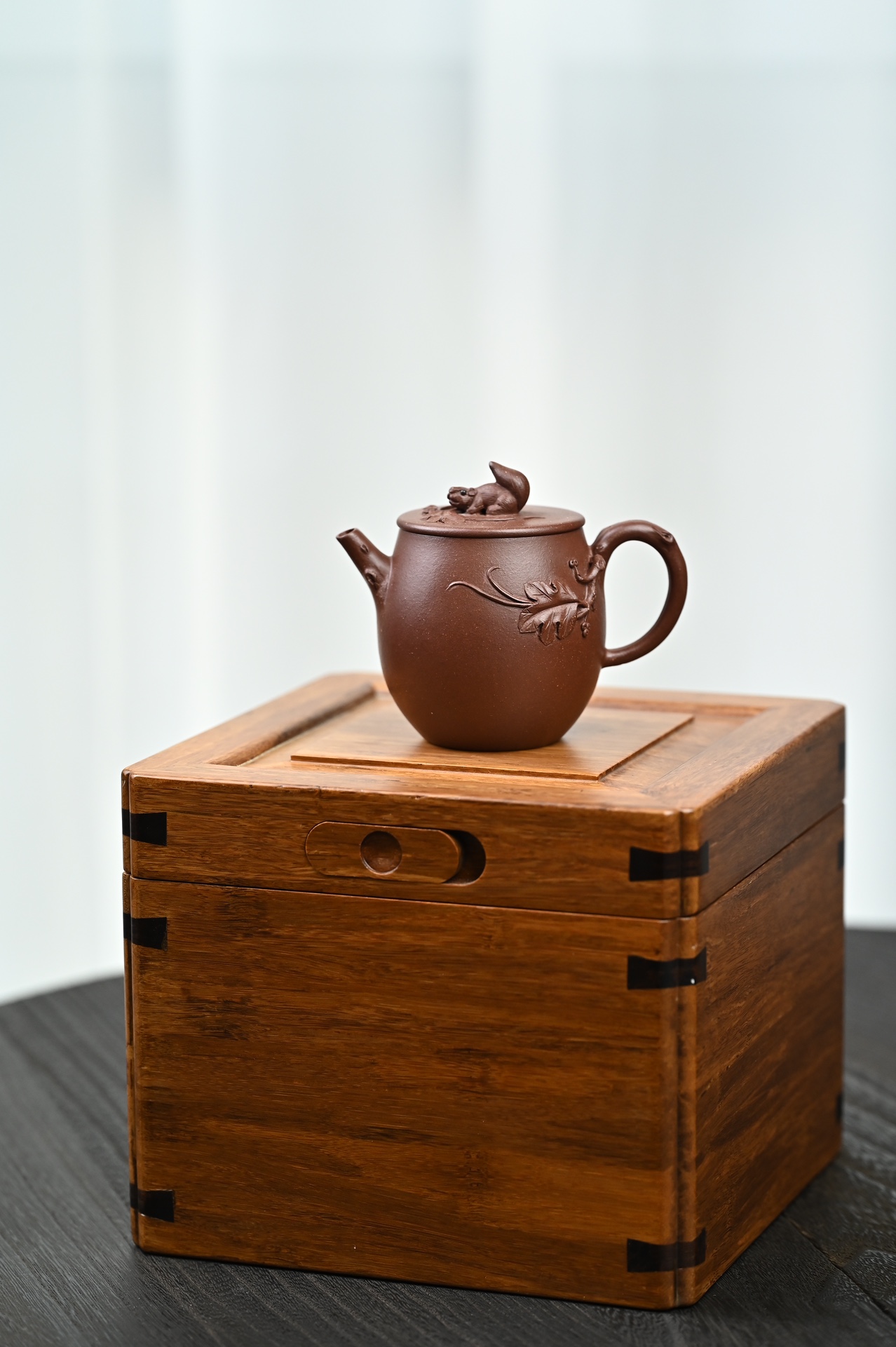 the "Squirrel", Yixing Purple Clay (Zisha) Teapot 150ml