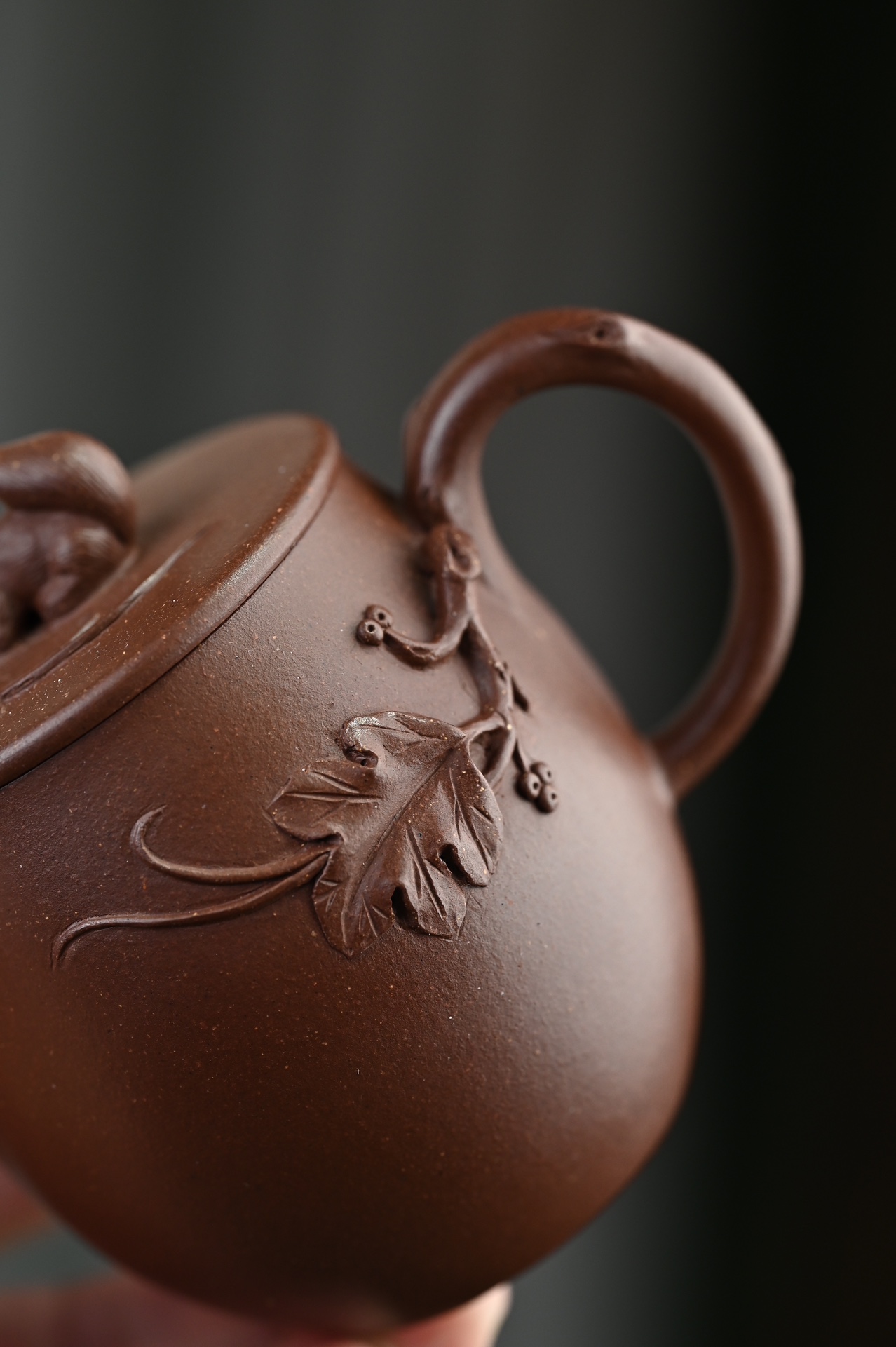 the "Squirrel", Yixing Purple Clay (Zisha) Teapot 150ml