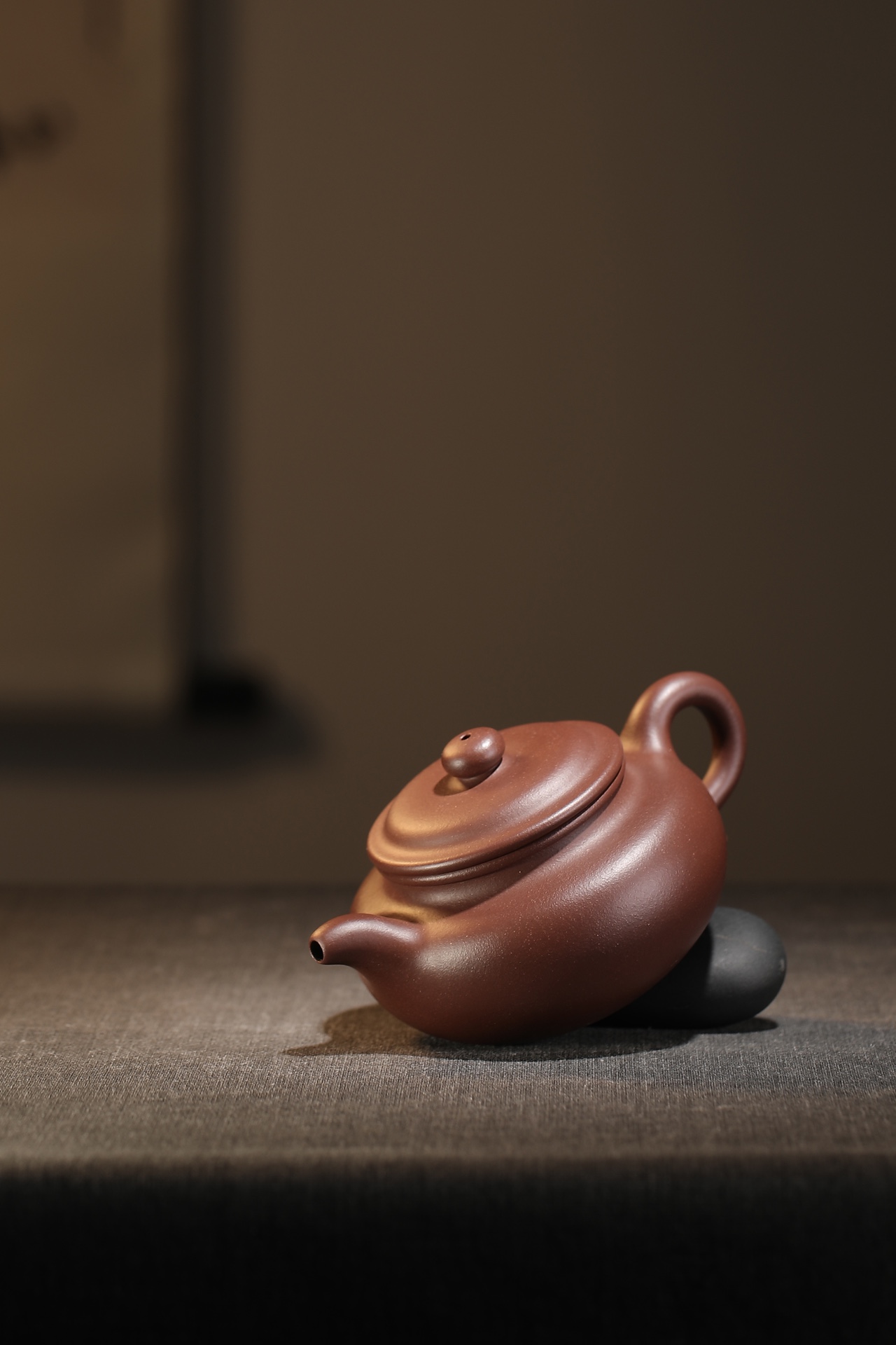 the "Drum", Yixing Purple Clay (Zisha) Teapot 220ml