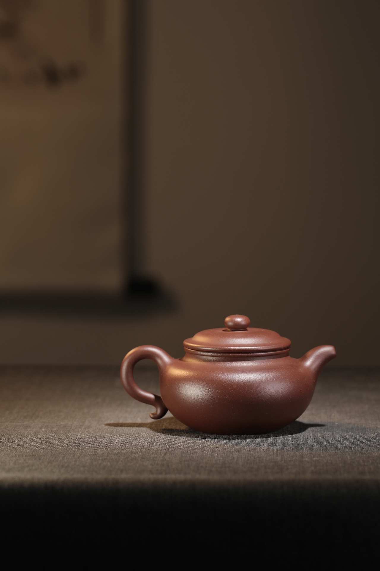 the "Drum", Yixing Purple Clay (Zisha) Teapot 220ml