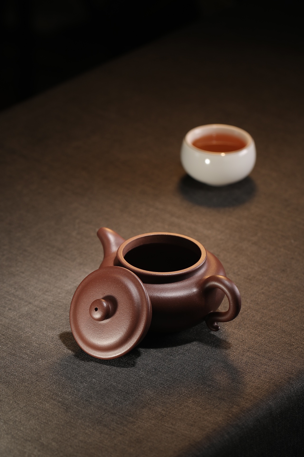 the "Drum", Yixing Purple Clay (Zisha) Teapot 220ml