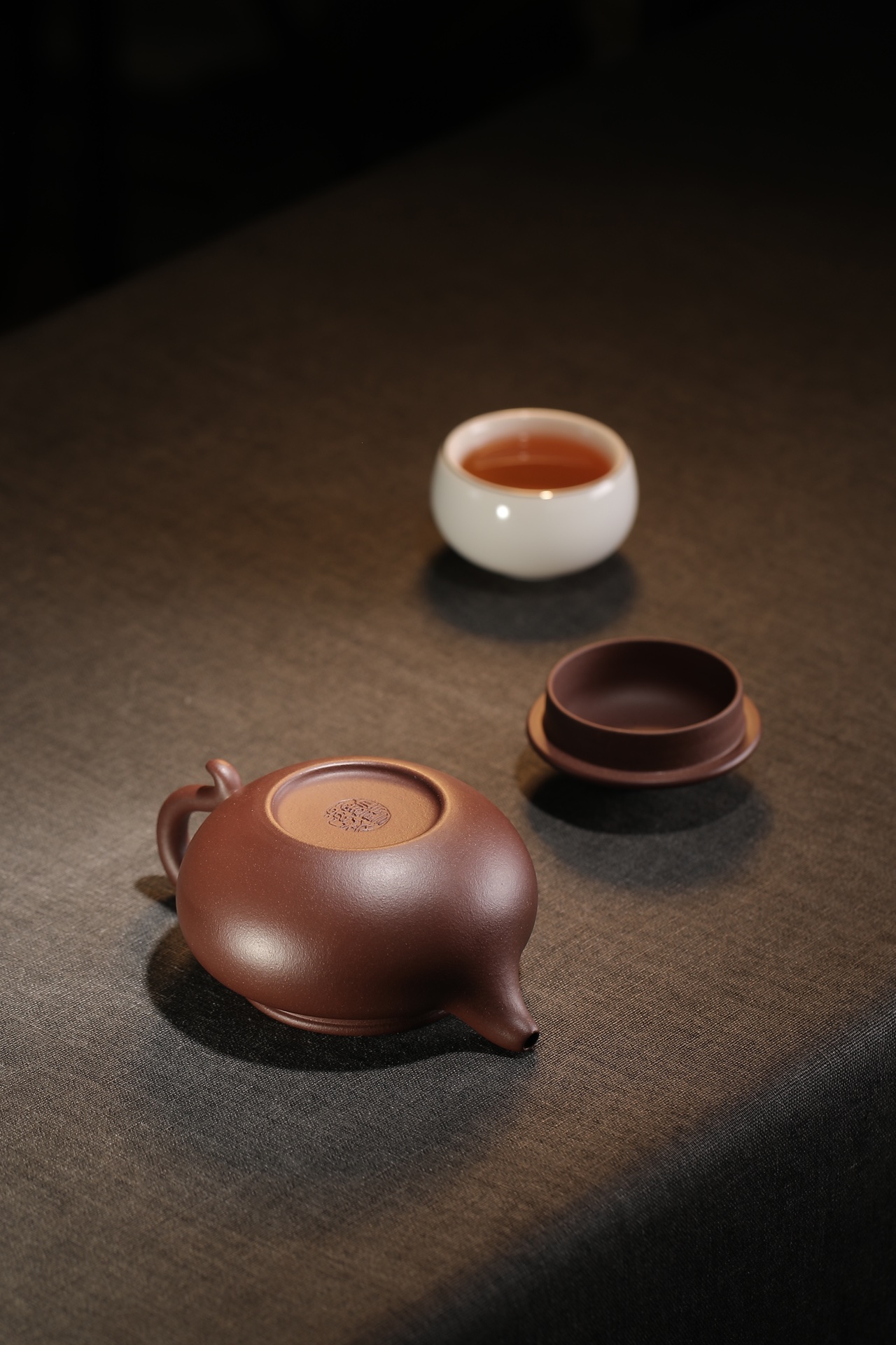 the "Drum", Yixing Purple Clay (Zisha) Teapot 220ml