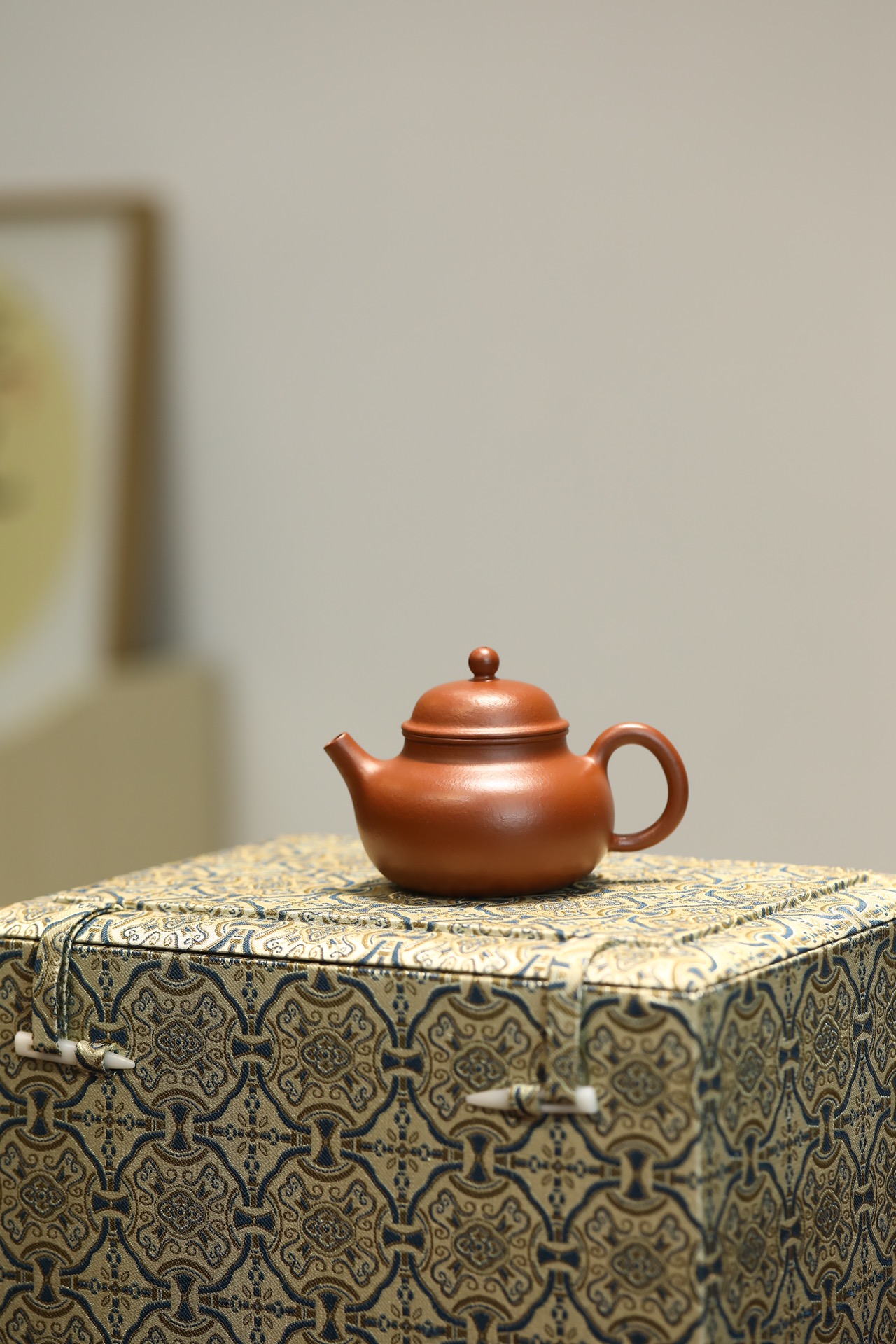 the "Sky", Yixing Purple Clay (Zisha) Teapot, Handmade Kung Fu Teapot 100ml