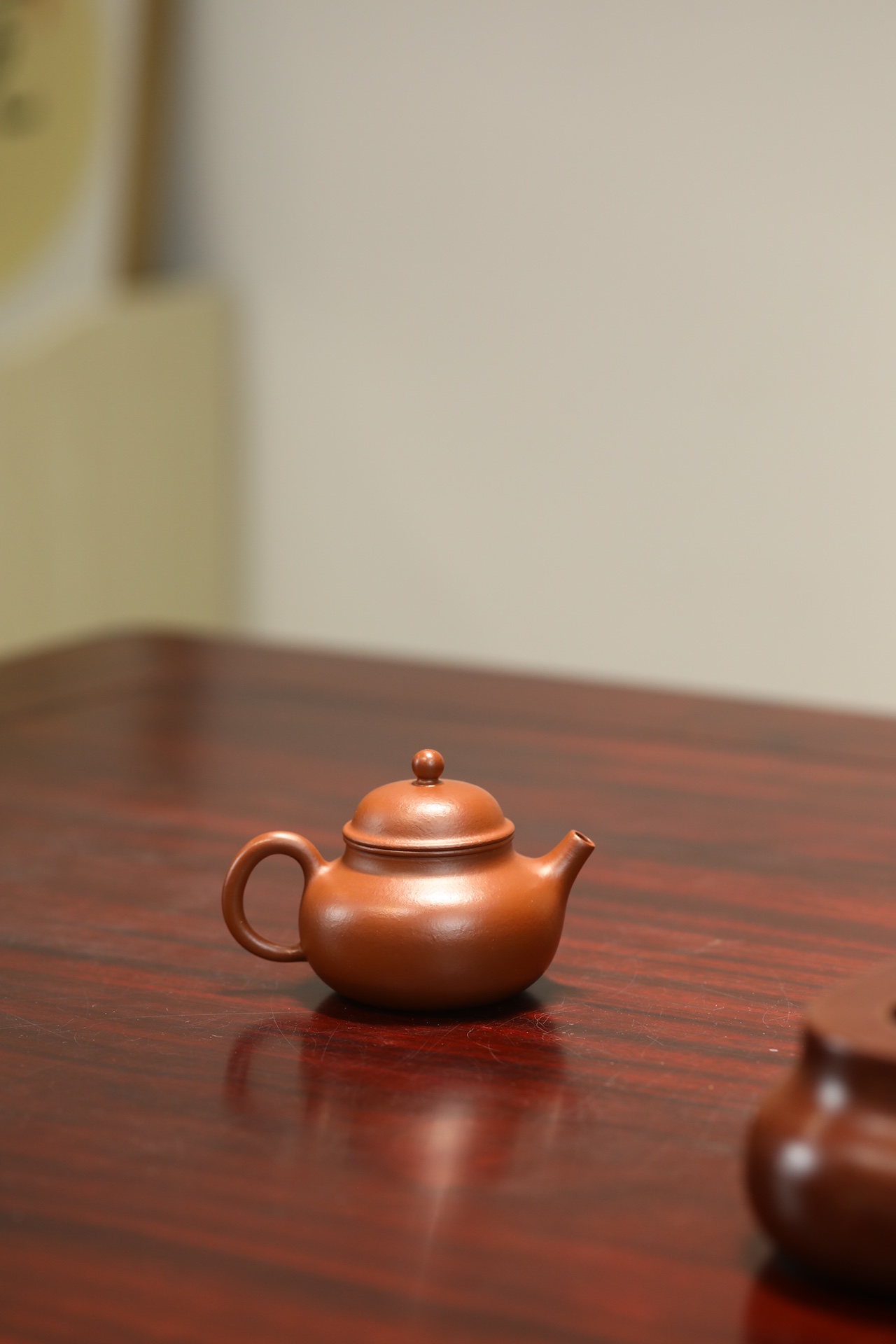 the "Sky", Yixing Purple Clay (Zisha) Teapot, Handmade Kung Fu Teapot 100ml