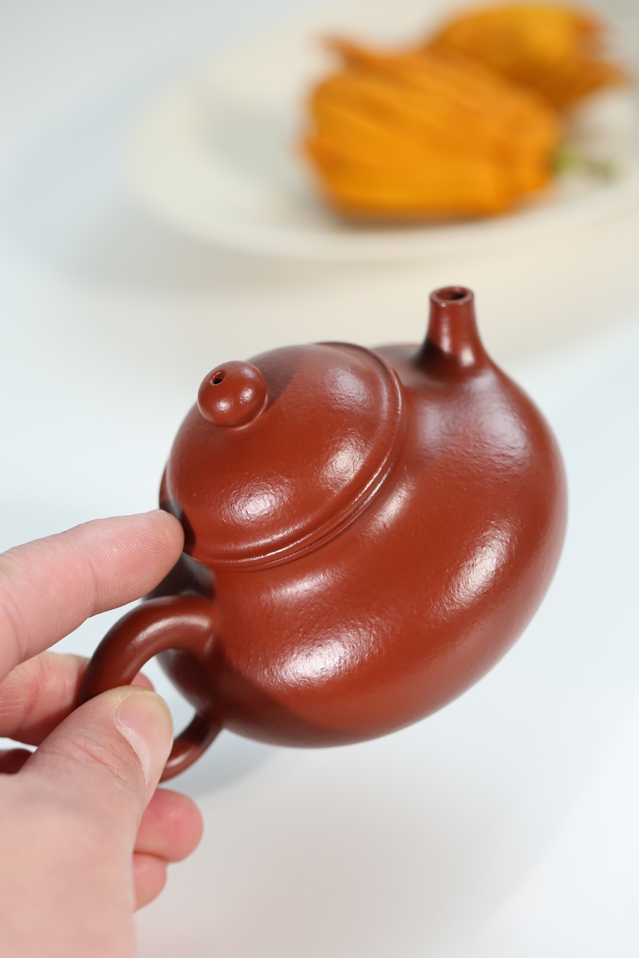 the "Sky", Yixing Purple Clay (Zisha) Teapot, Handmade Kung Fu Teapot 150ml