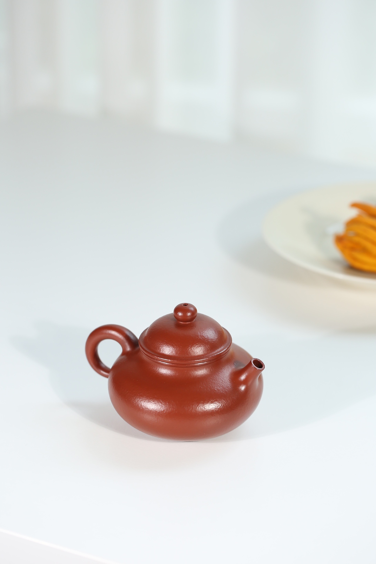 the "Sky", Yixing Purple Clay (Zisha) Teapot, Handmade Kung Fu Teapot 150ml