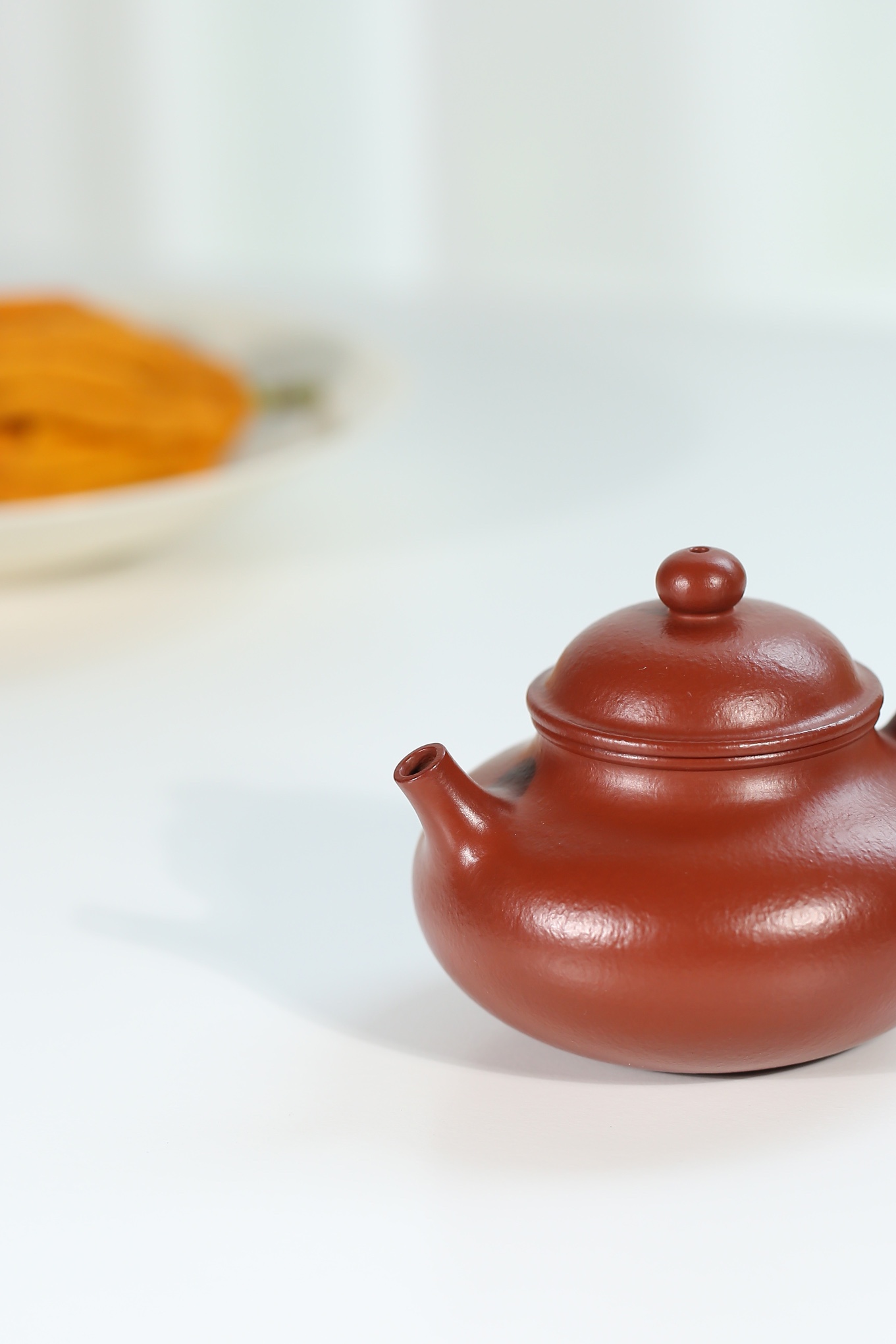 the "Sky", Yixing Purple Clay (Zisha) Teapot, Handmade Kung Fu Teapot 150ml