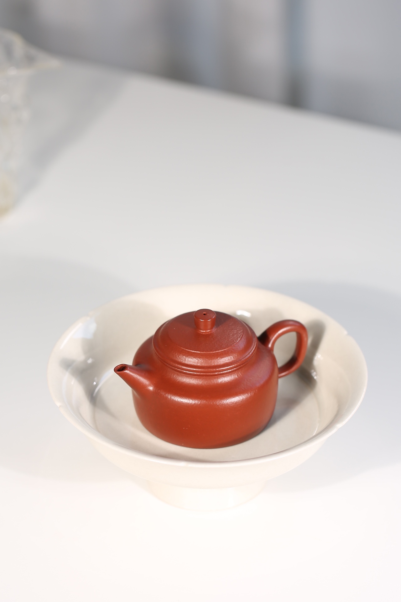the "Clock of Virtue", Yixing Purple Clay (Zisha) Teapot 120ml