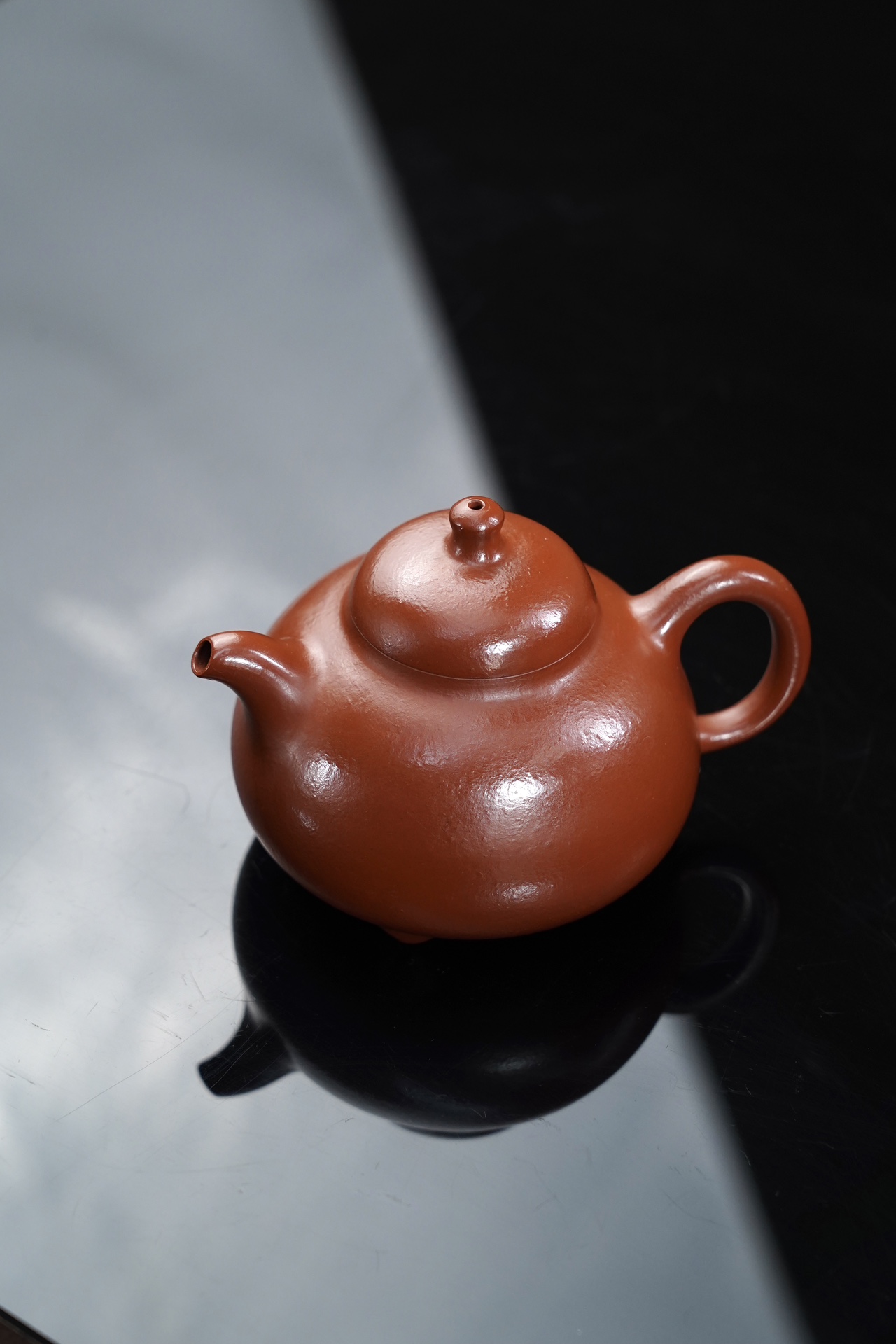 the "Ru Ding", Yixing Purple Clay (Zisha) Teapot, Handmade Kung Fu Teapot 160ml