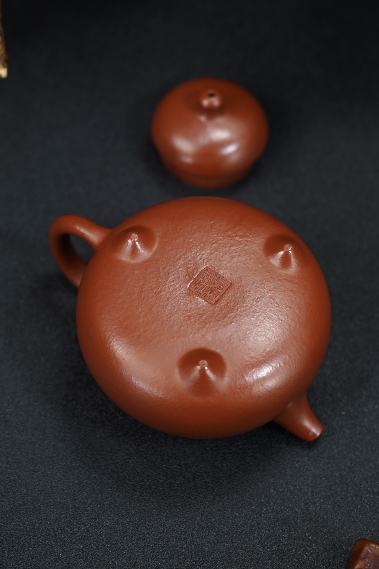 the "Ru Ding", Yixing Purple Clay (Zisha) Teapot, Handmade Kung Fu Teapot 160ml