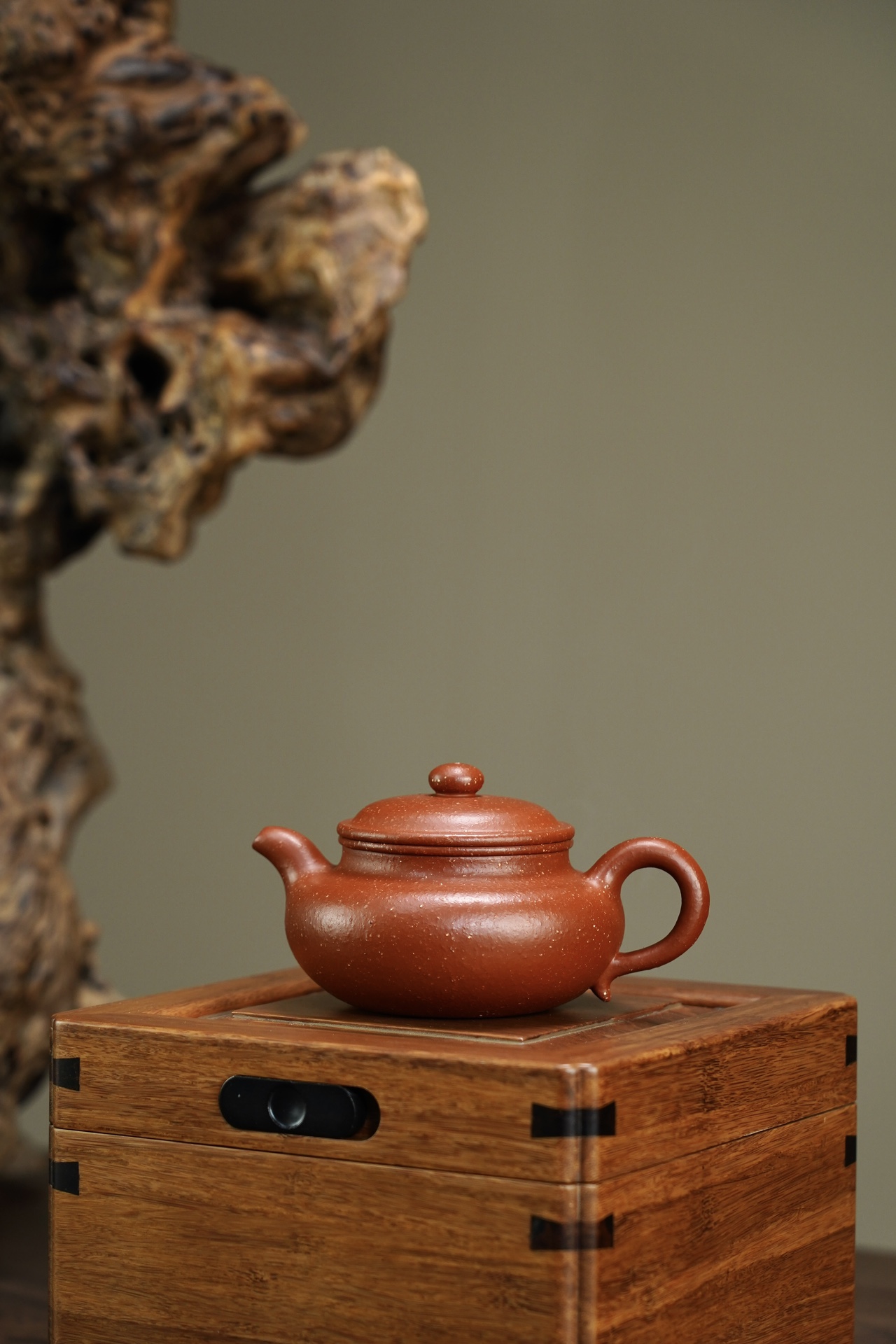 the "Drum", Yixing Purple Clay (Zisha) Teapot 260ml