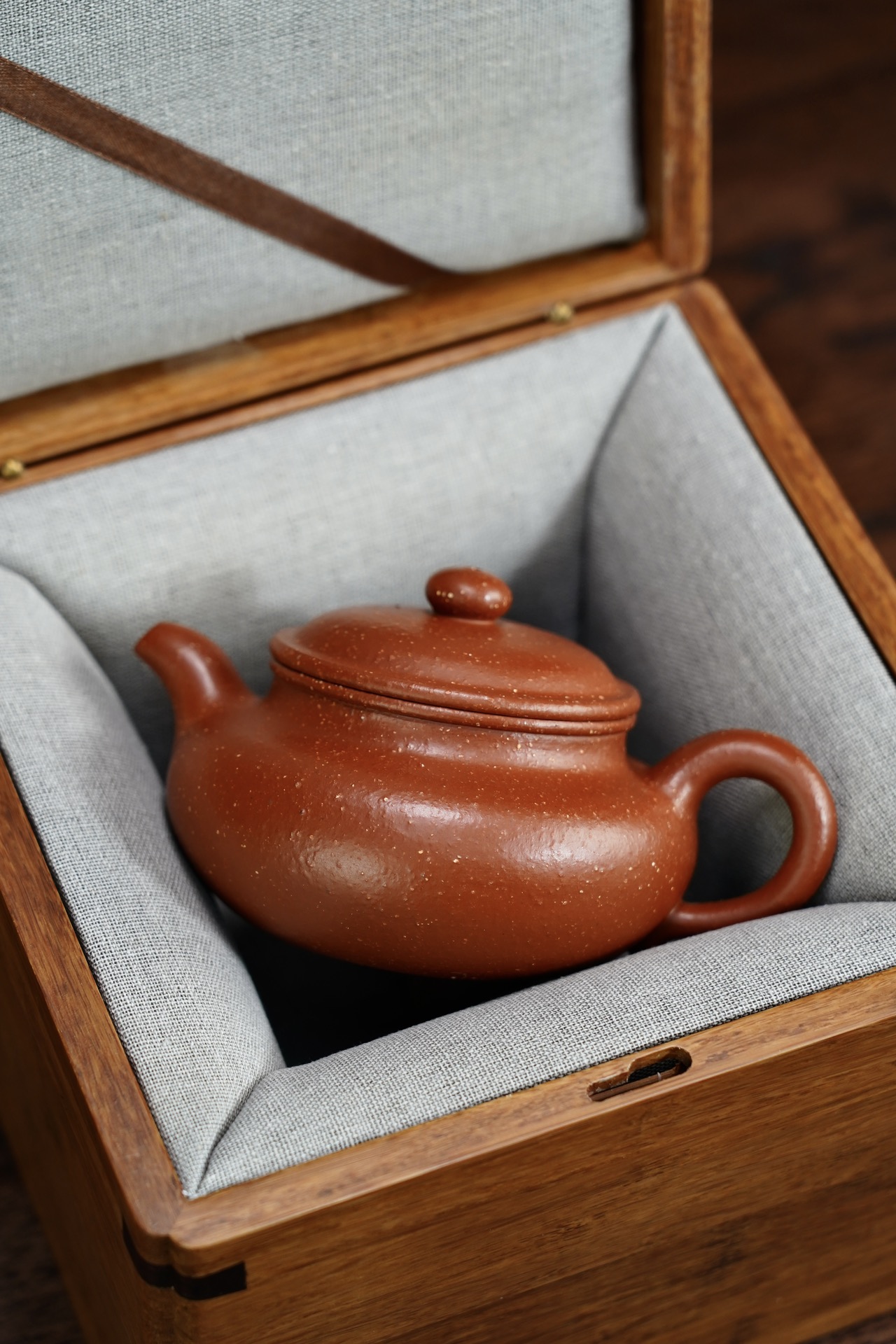 the "Drum", Yixing Purple Clay (Zisha) Teapot 260ml