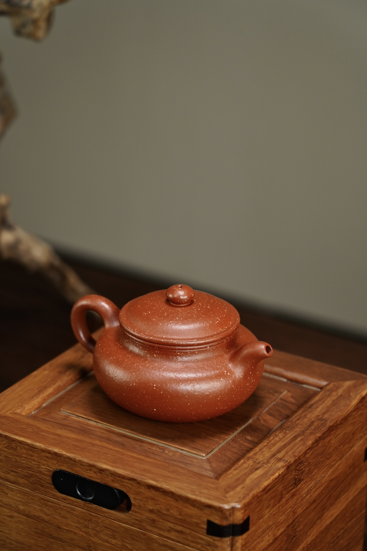 the "Drum", Yixing Purple Clay (Zisha) Teapot 260ml