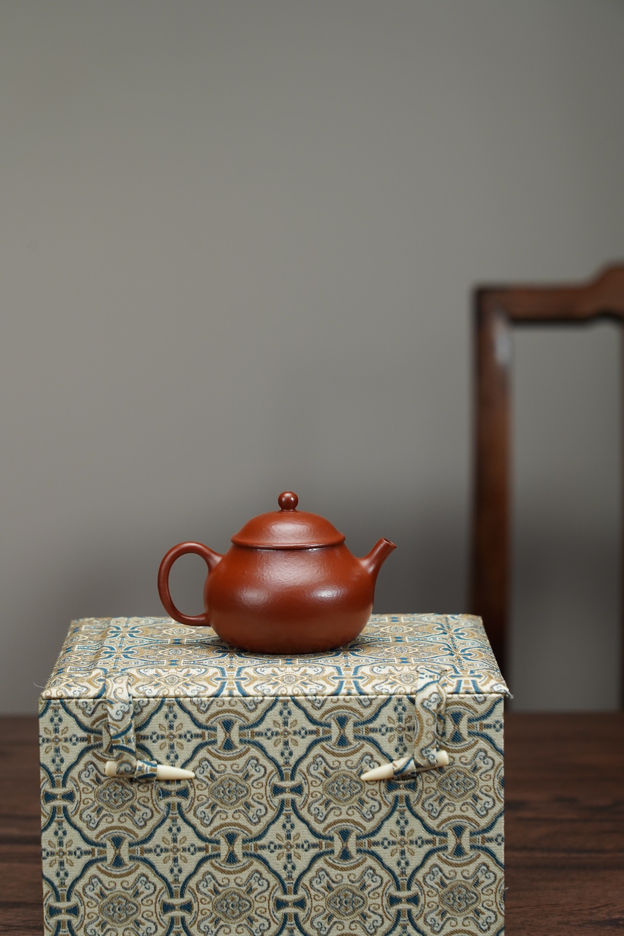 the "Panny", Yixing Purple Clay (Zisha) Teapot, Handmade Kungfu Teapot 120ml