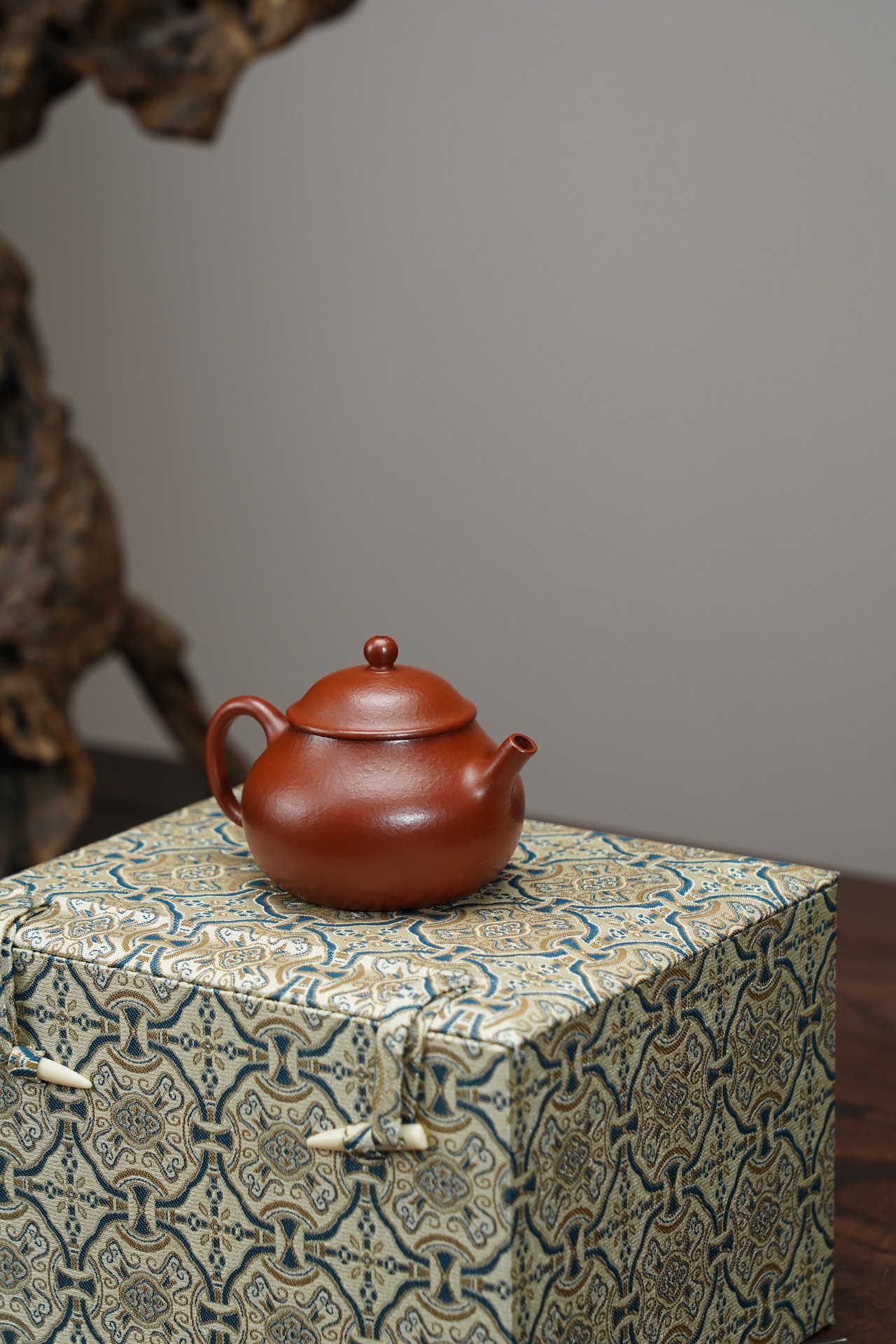 the "Panny", Yixing Purple Clay (Zisha) Teapot, Handmade Kungfu Teapot 120ml