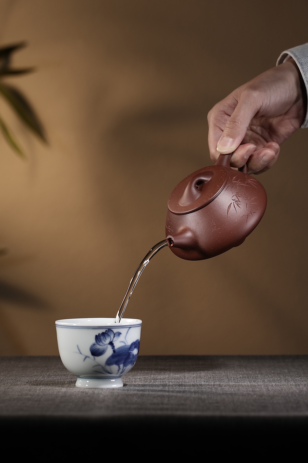 the "Stone Laddle", Yixing Purple Clay (Zisha) Teapot 200ml
