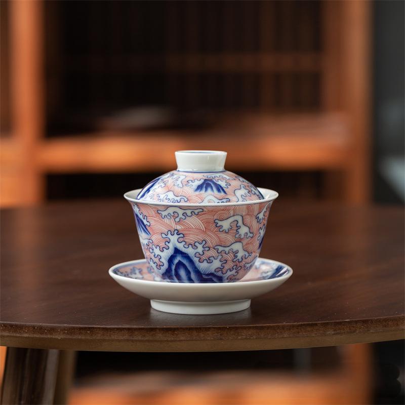 Collection of Classic Pattern Gaiwan with Saucer 160ml