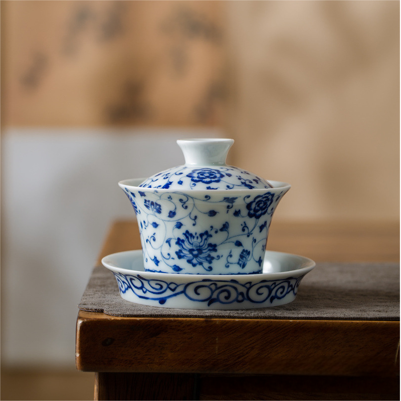 Collection of Classic Pattern Gaiwan with Saucer 200ml