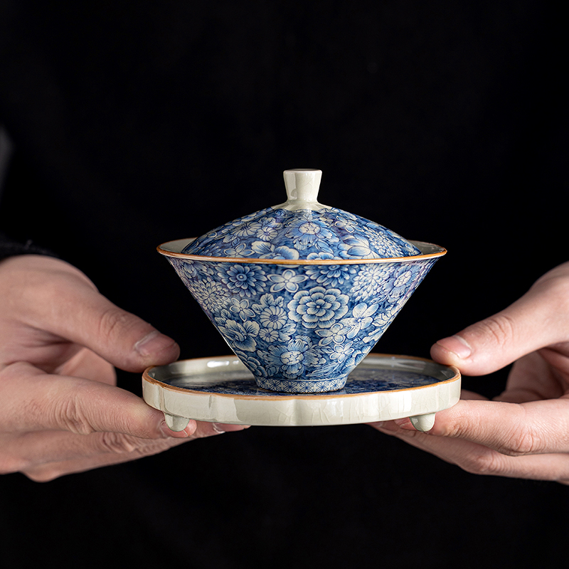 Myriad of Flowers Gaiwan with Saucer 130ml