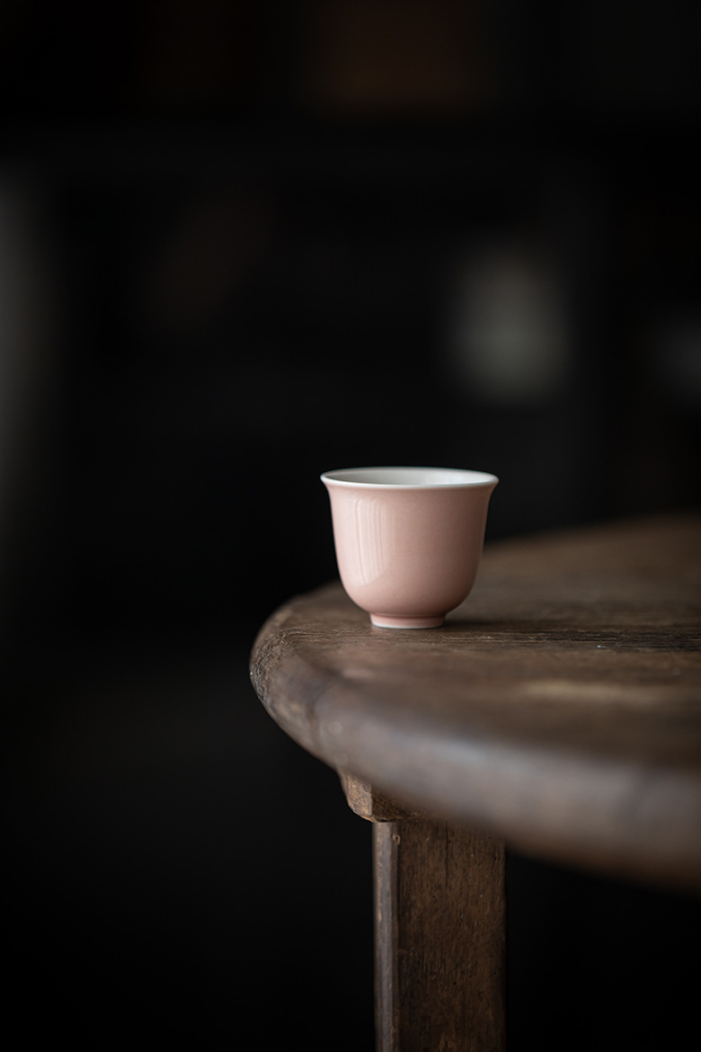 Light Pink Porcelain Tea Cups*4 PCS, 100ml