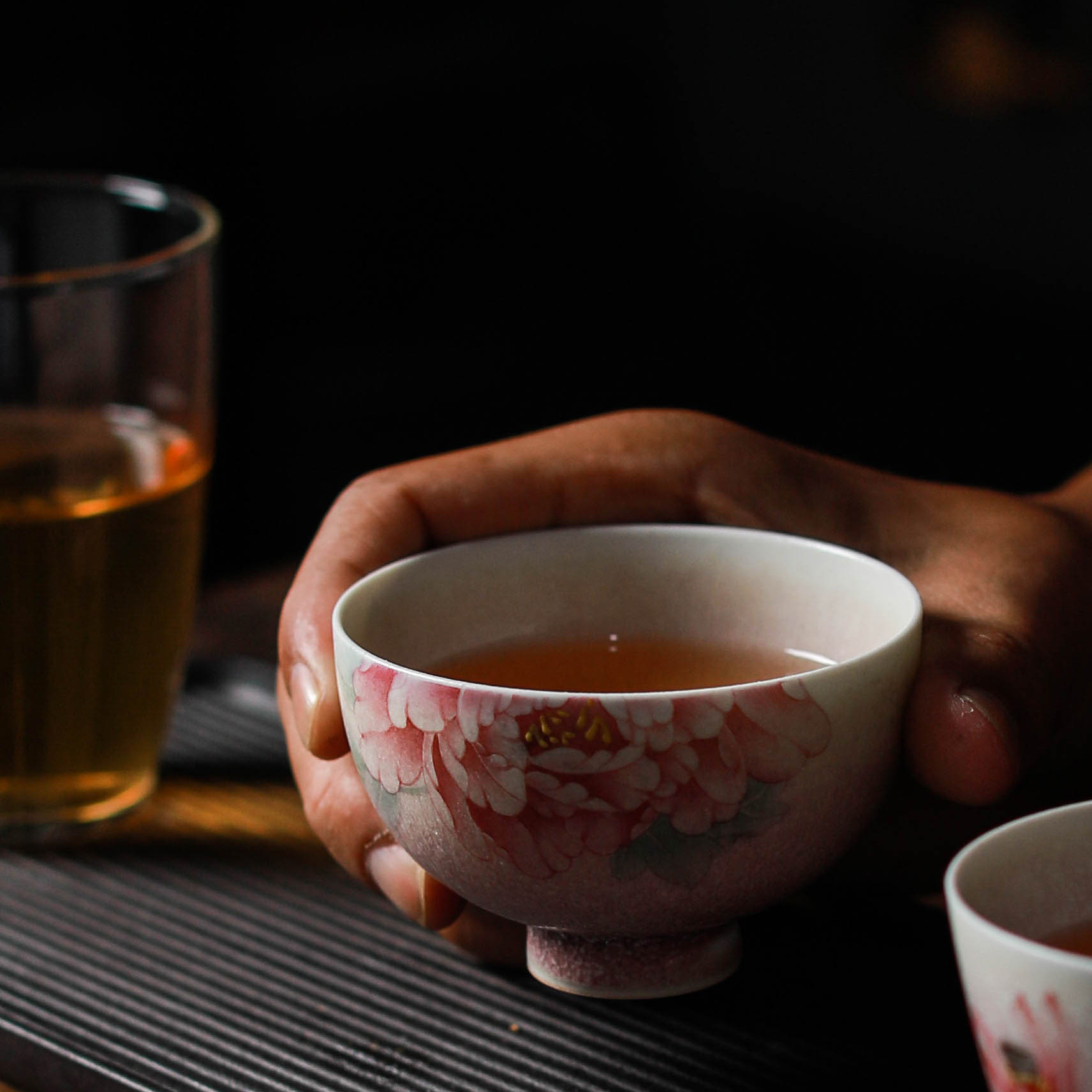 Premium Blossom Peony Porcelain Tea Cup 100ml