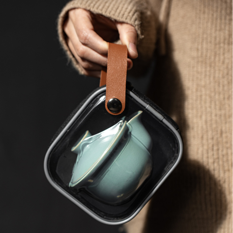 Ru Ware Porcelain Travel Tea Set