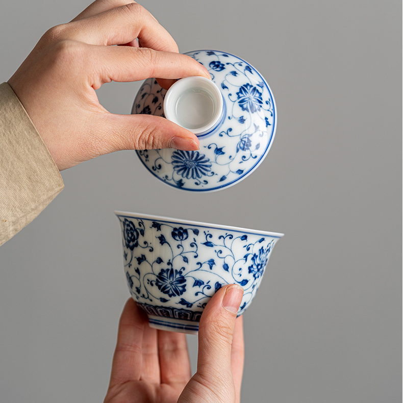 Collection of Classic Pattern Gaiwans 150ml