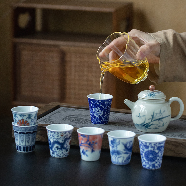 Collection of Classic Pattern Tea Cups 40ml