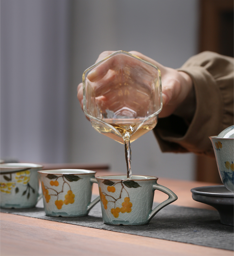 Flower Pattern Expresso Cup Porcelain Tea Cup 60ml
