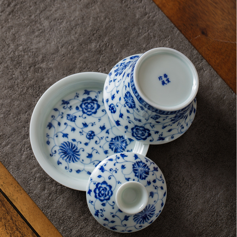 Collection of Classic Pattern Gaiwan with Saucer 200ml