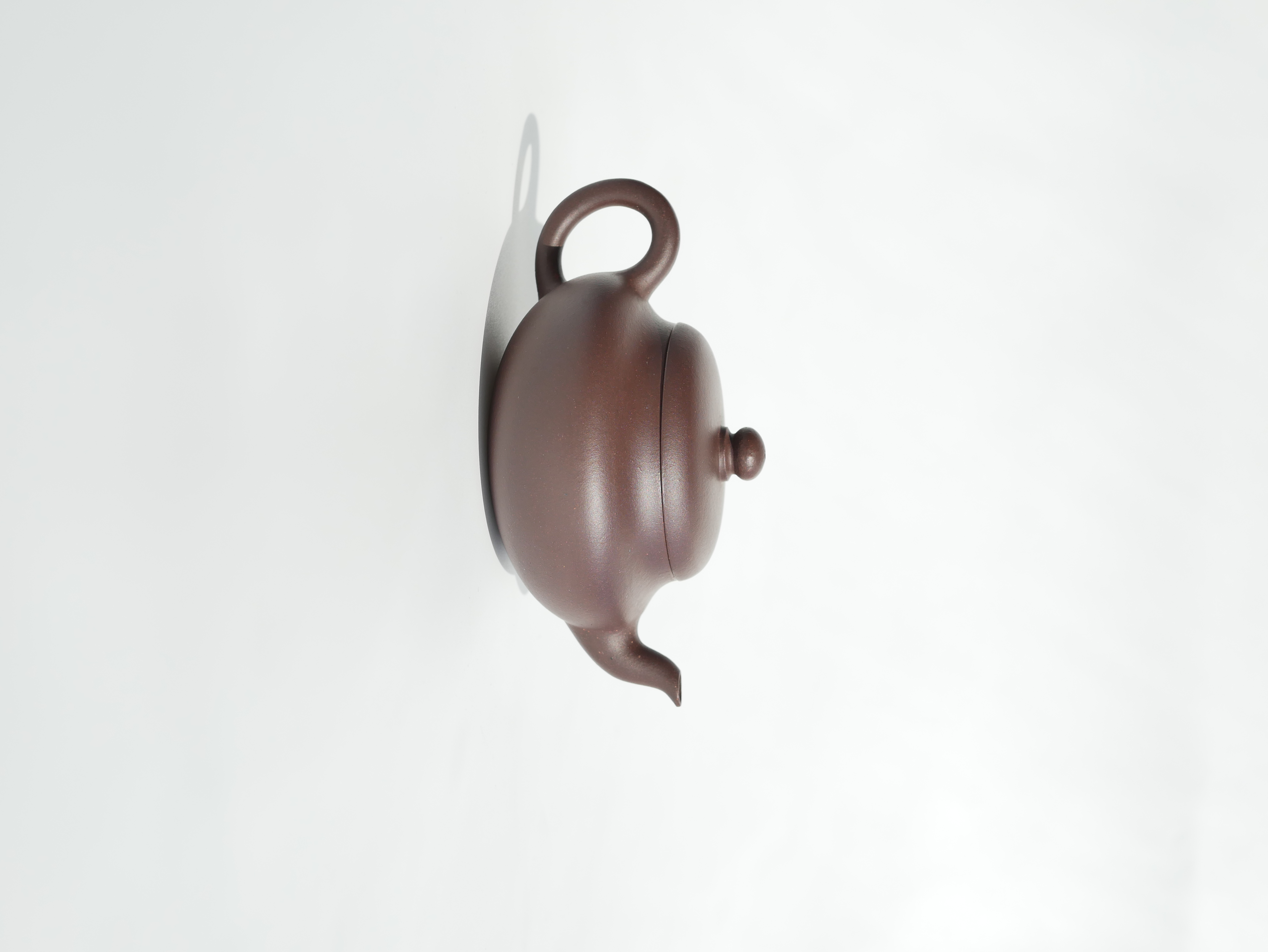 the "Flat Pear", Yixing Purple Clay (Zisha) Teapot, Handmade Kung Fu Teapot 160ml