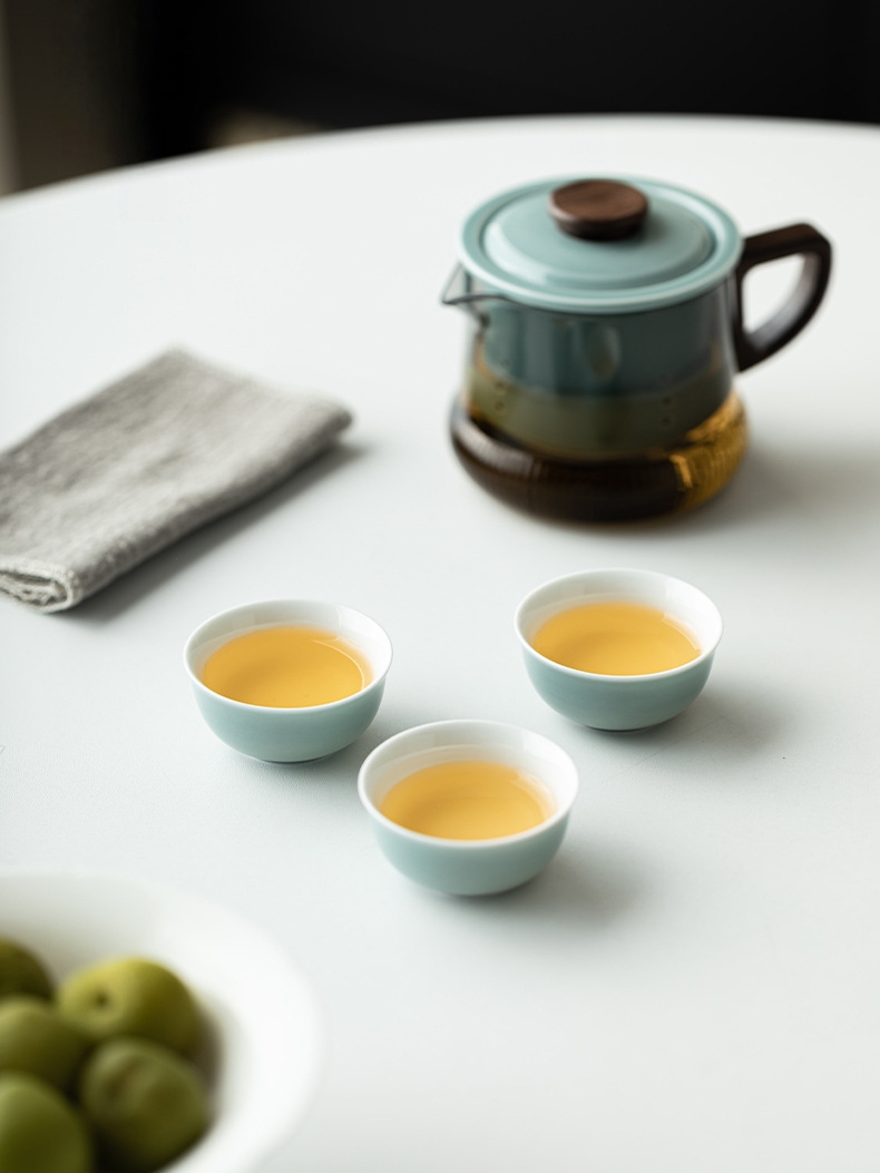 Modern Style Travel Tea Set 250ml, Teapot with infuser+3 Cups