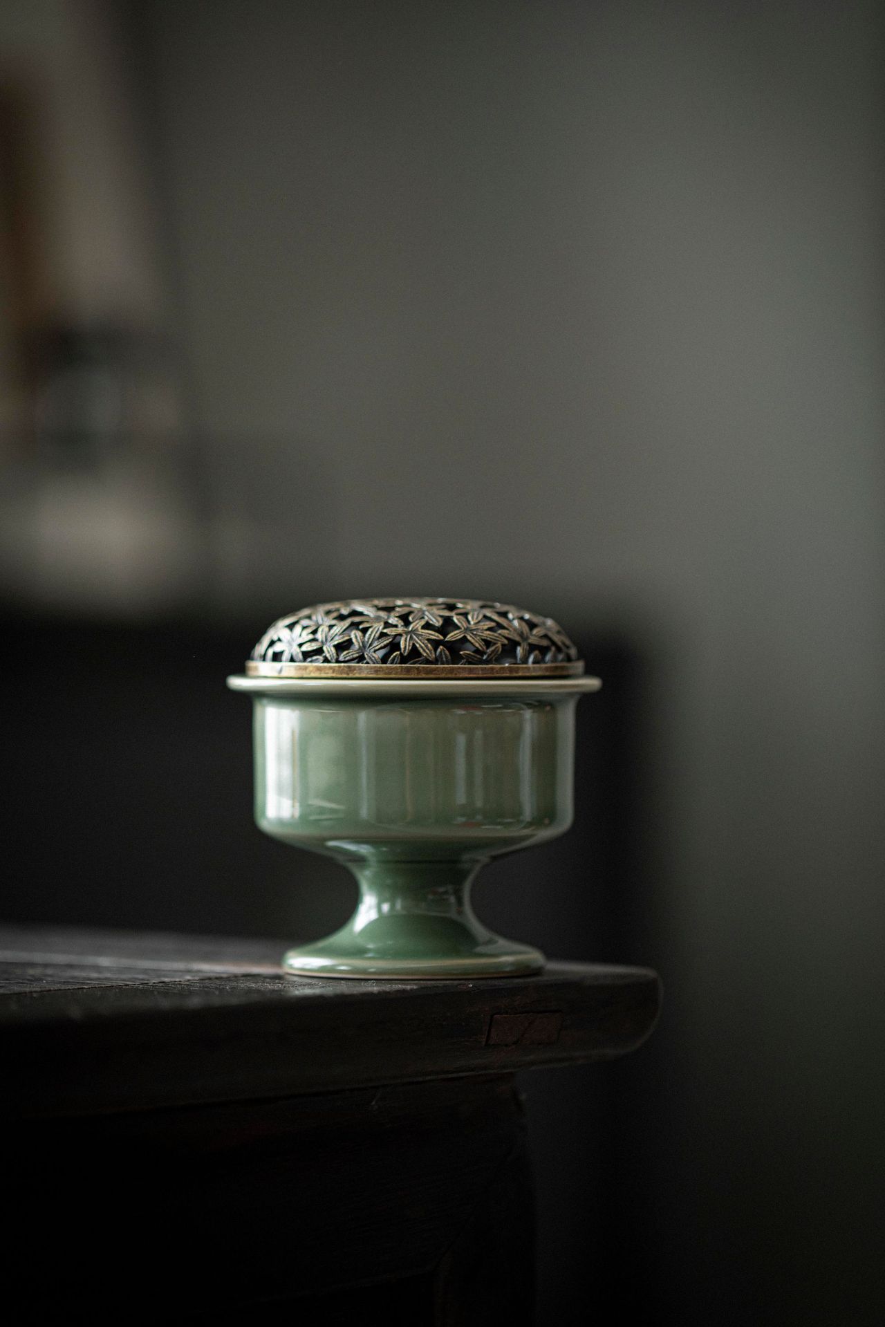 Grail Style Incense Burner with Copper Cover, Portable Size