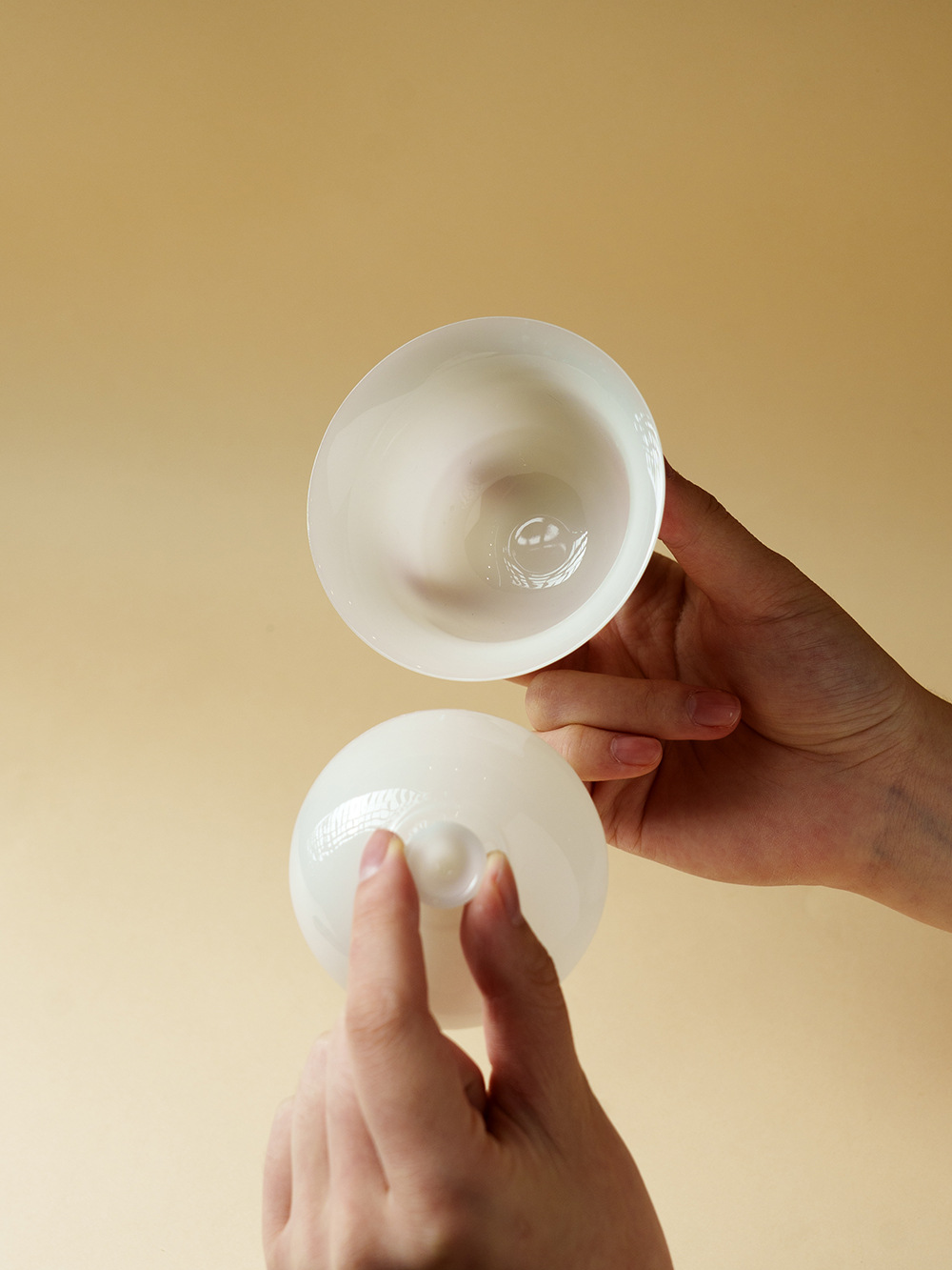 Ice Jade Porcelain Gaiwan with Saucer 100ml