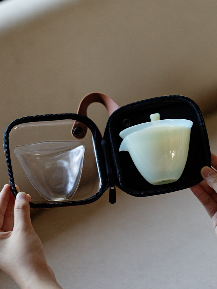 Ice Jade Porcelain Travel Tea Set 150ml