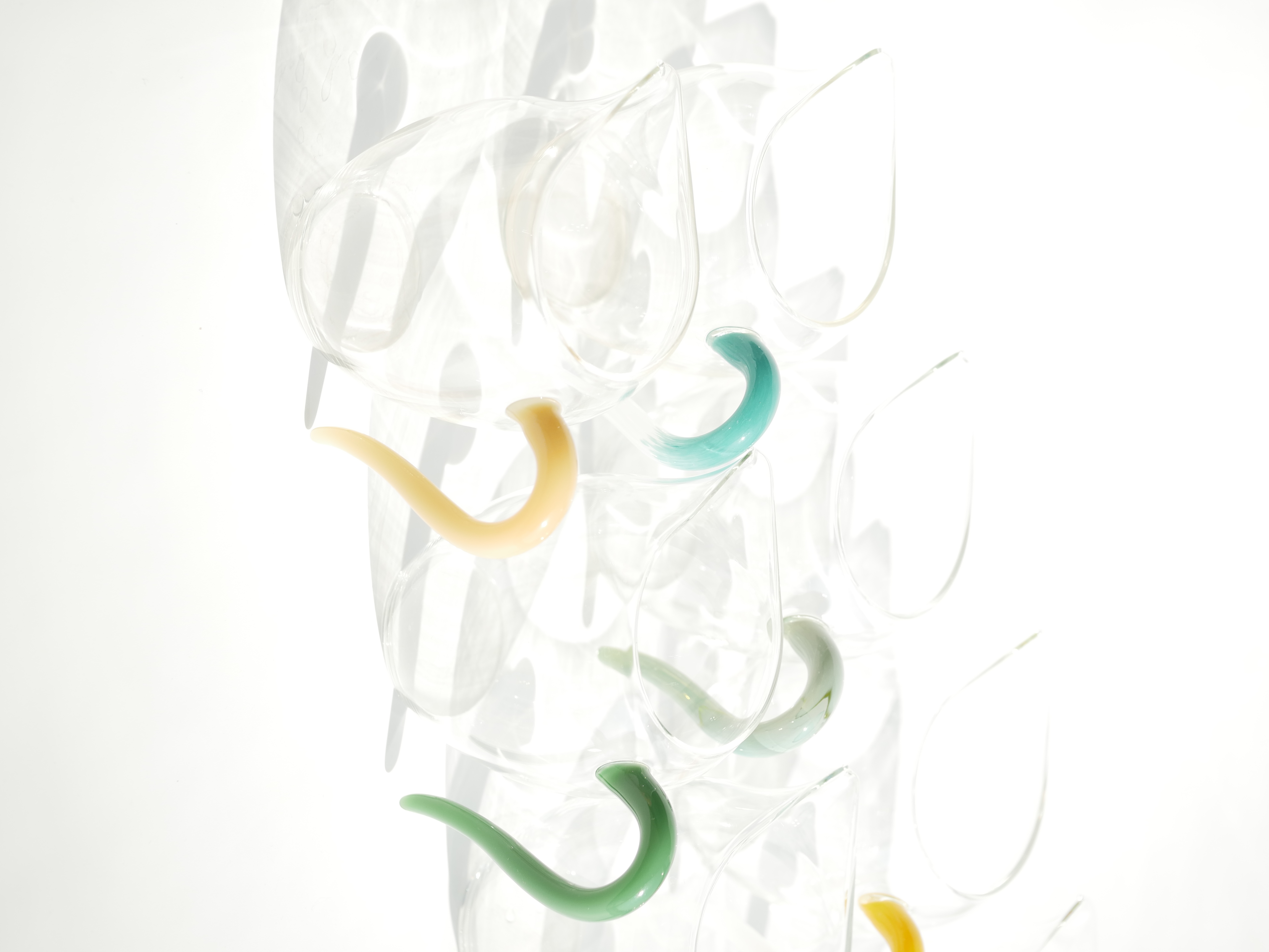 Glass Pitcher with Colored Handle 280ml