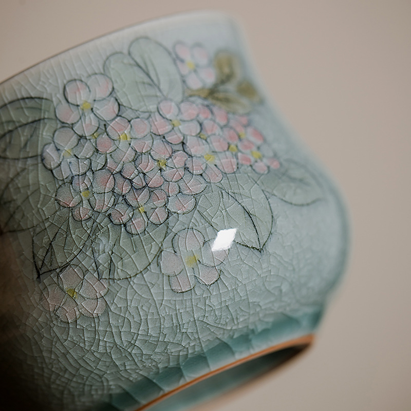 Begonia Incense Burner with Brass Cover