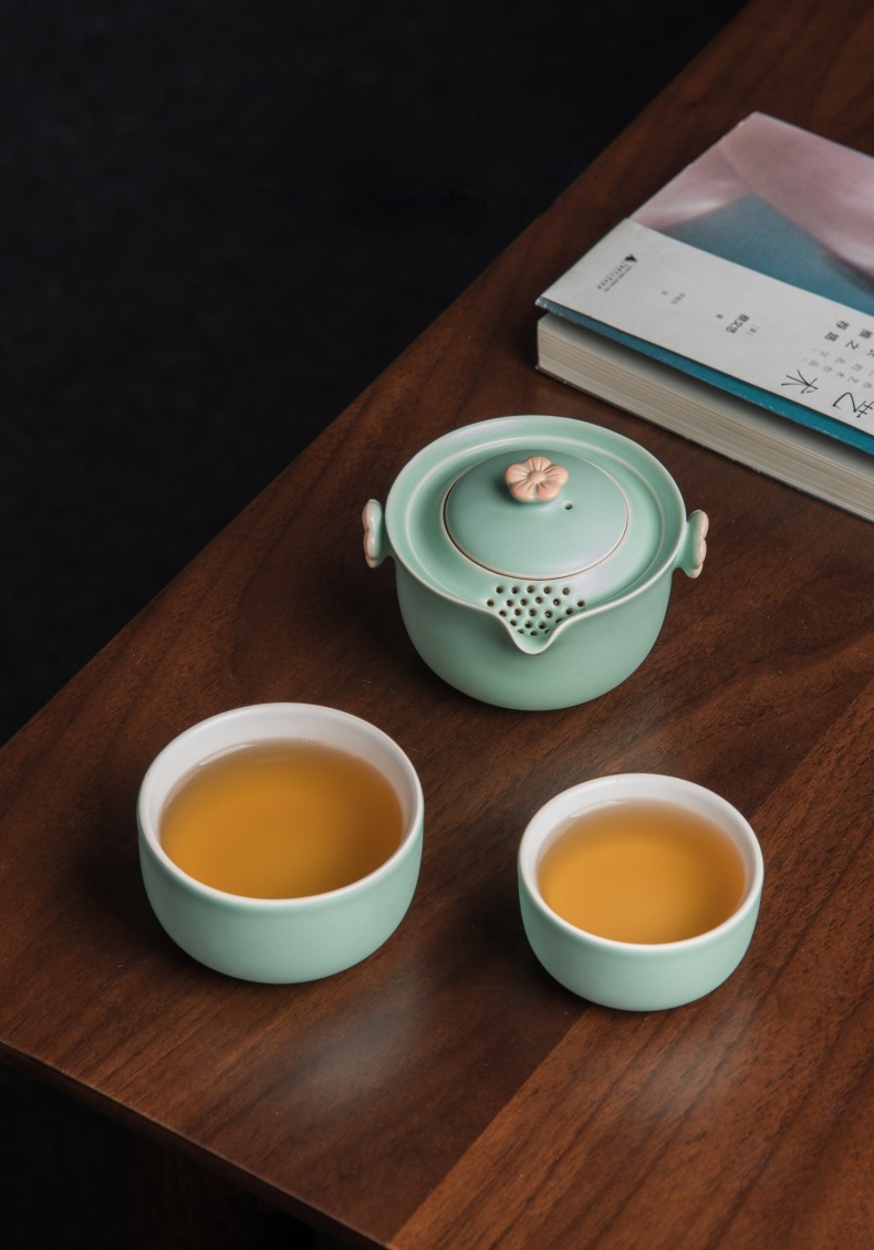 Jade Green Travel Tea Set 120ml