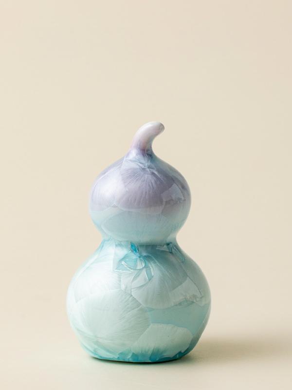 Ceramic Gourd Figurine Gradient Colors