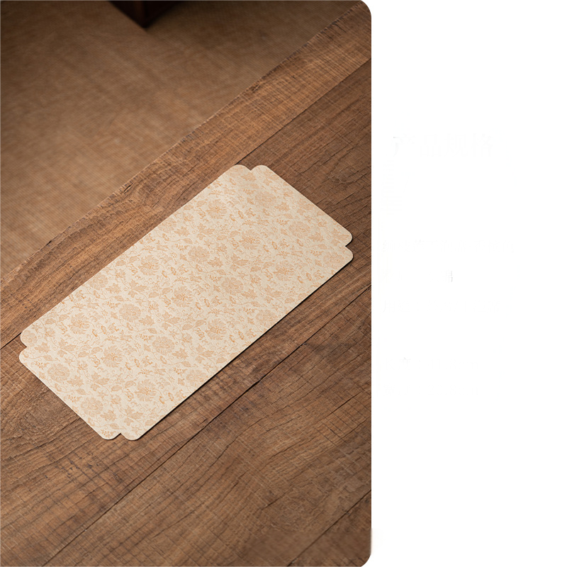 Scrolling Lotus Pattern Tea Mat, 4 Colors Optional