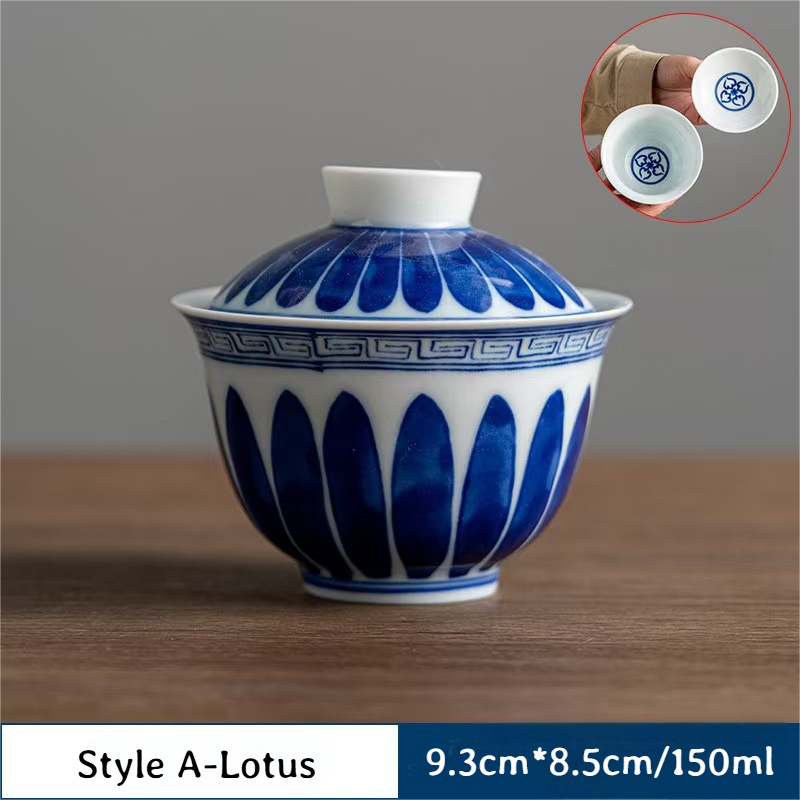 Collection of Classic Pattern Gaiwans 150ml