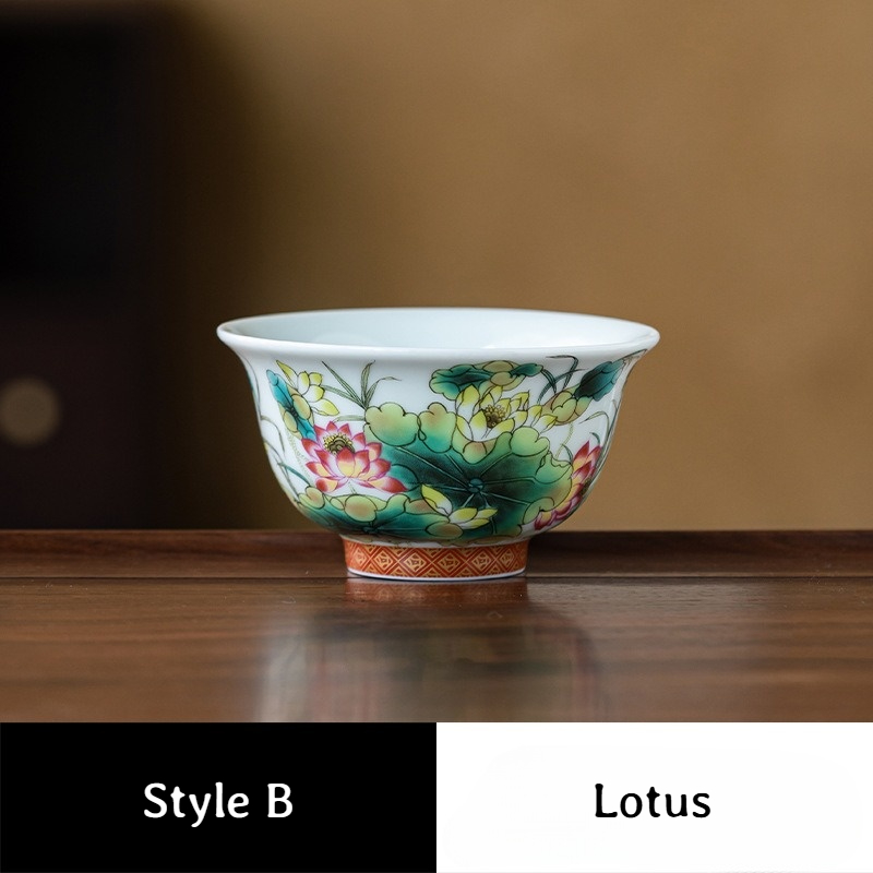 Collection of Classic Pattern Tea Cups