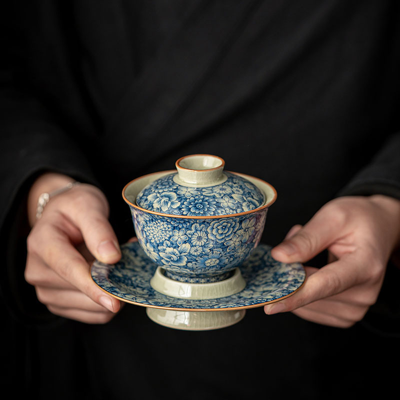 Myriad of Flowers Gaiwan with Saucer 150ml